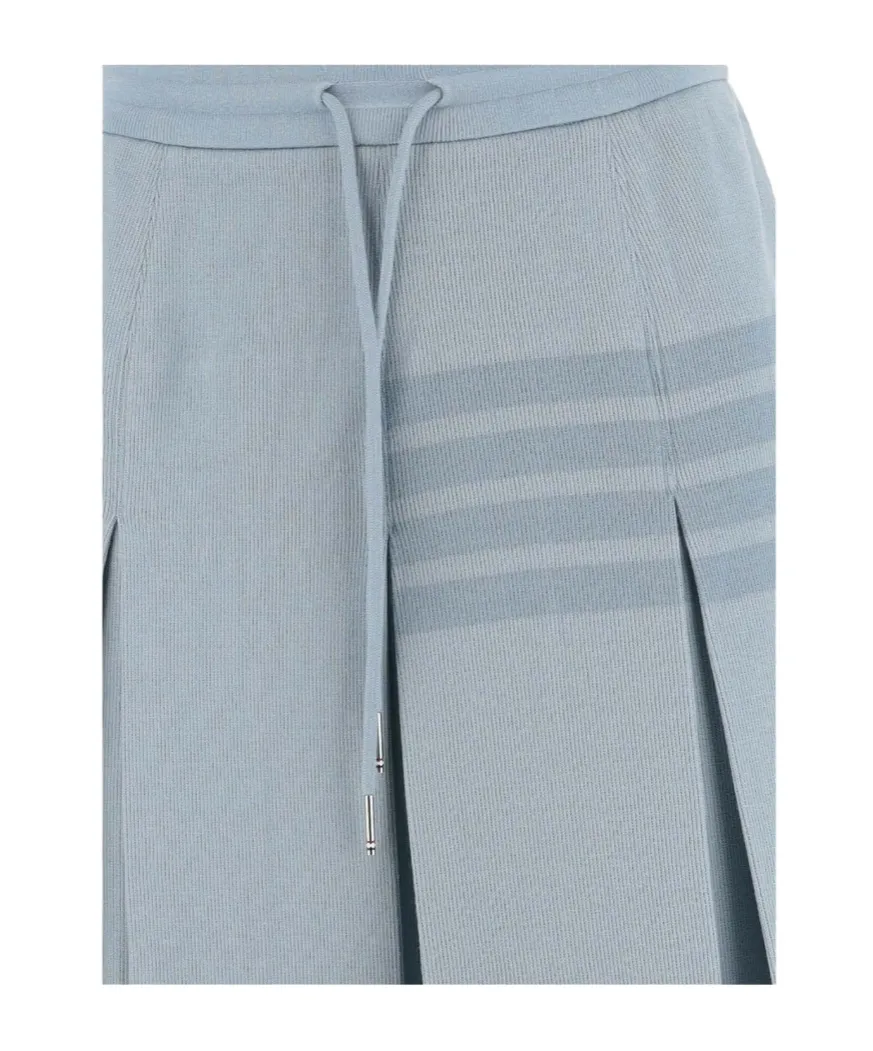 Drawstring Pleated Skirt