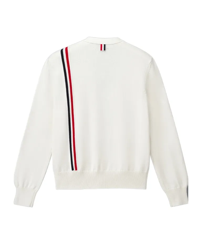 Rwb Stripe Intarsia Cotton Cardigan