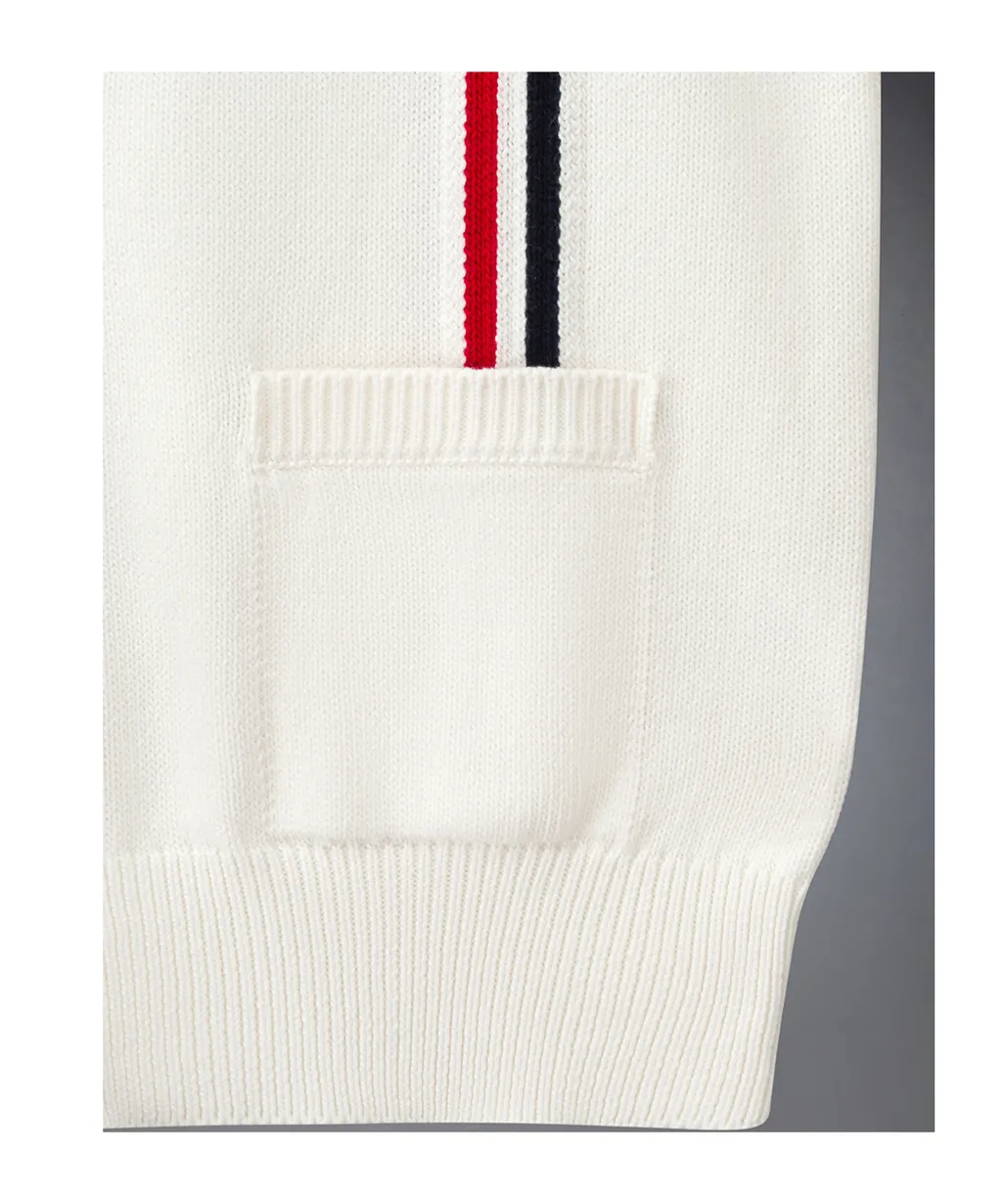 Rwb Stripe Intarsia Cotton Cardigan