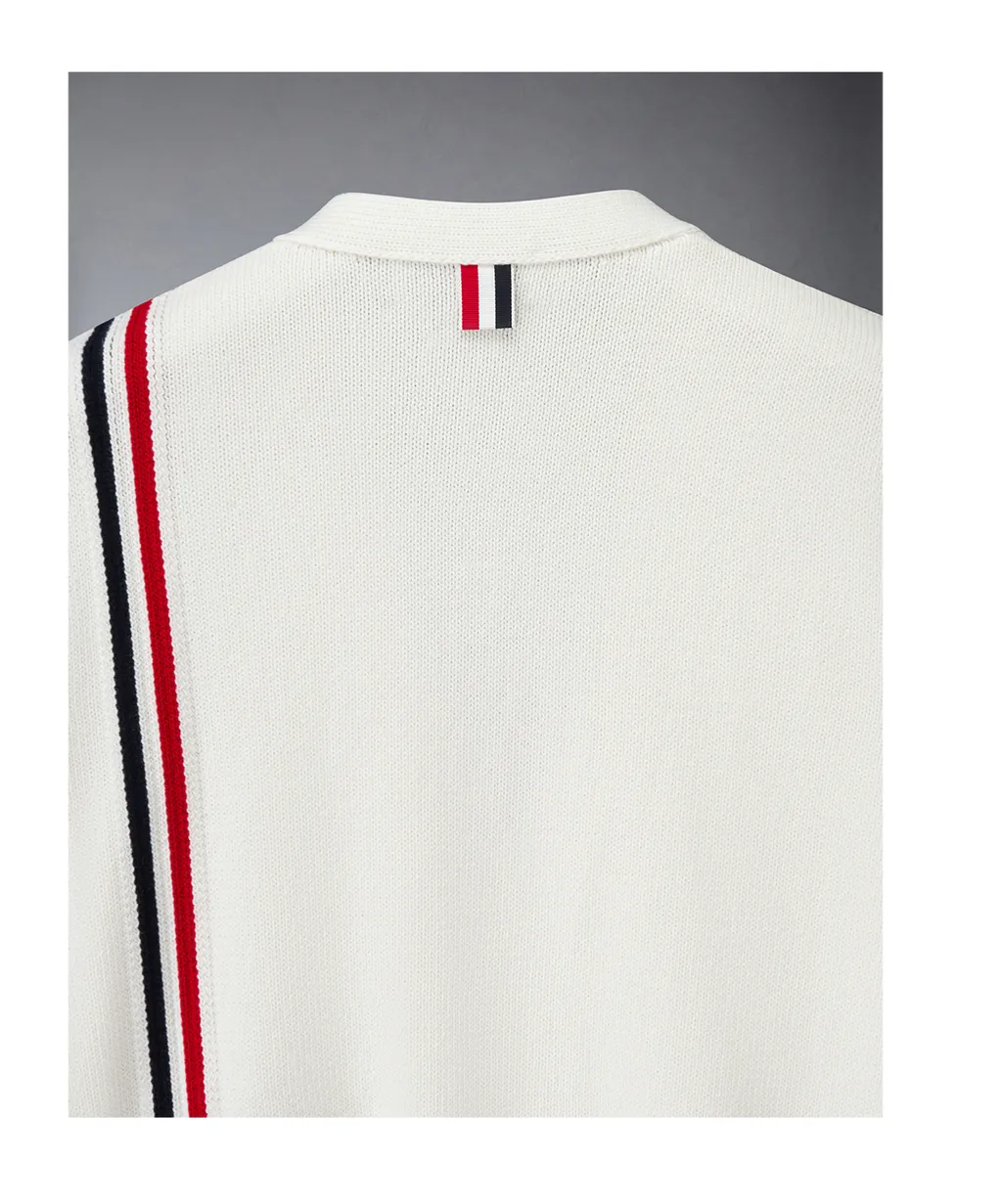Rwb Stripe Intarsia Cotton Cardigan