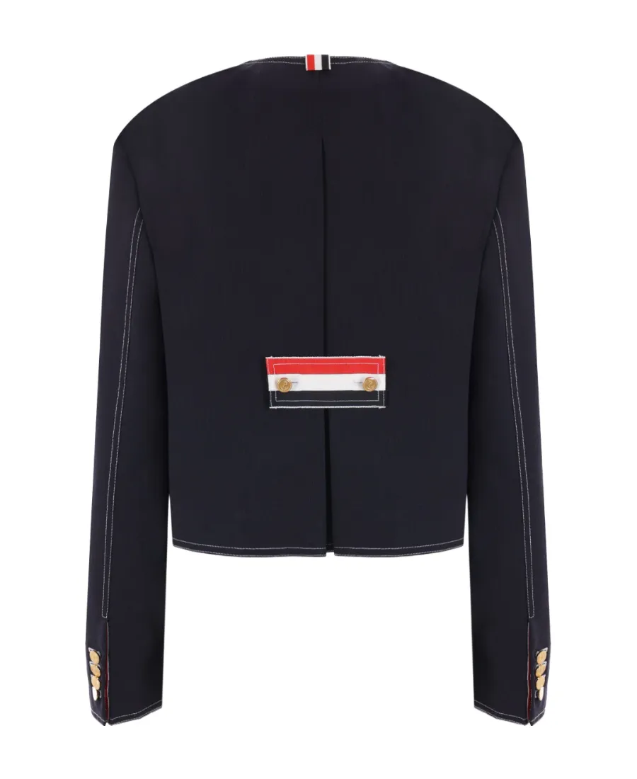 Rwb-Detail Crewneck Cropped Jacket