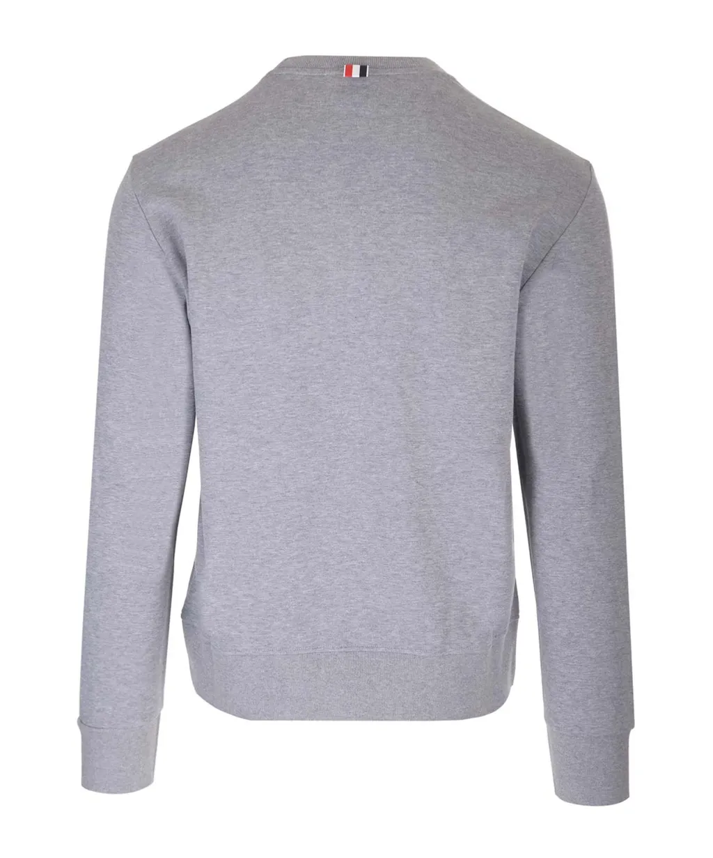 4-Bar Striped Crewneck Sweatshirt