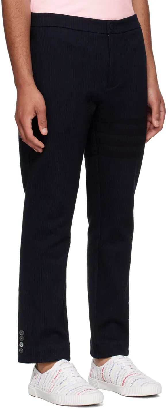 Cropped Pinstripe Trousers