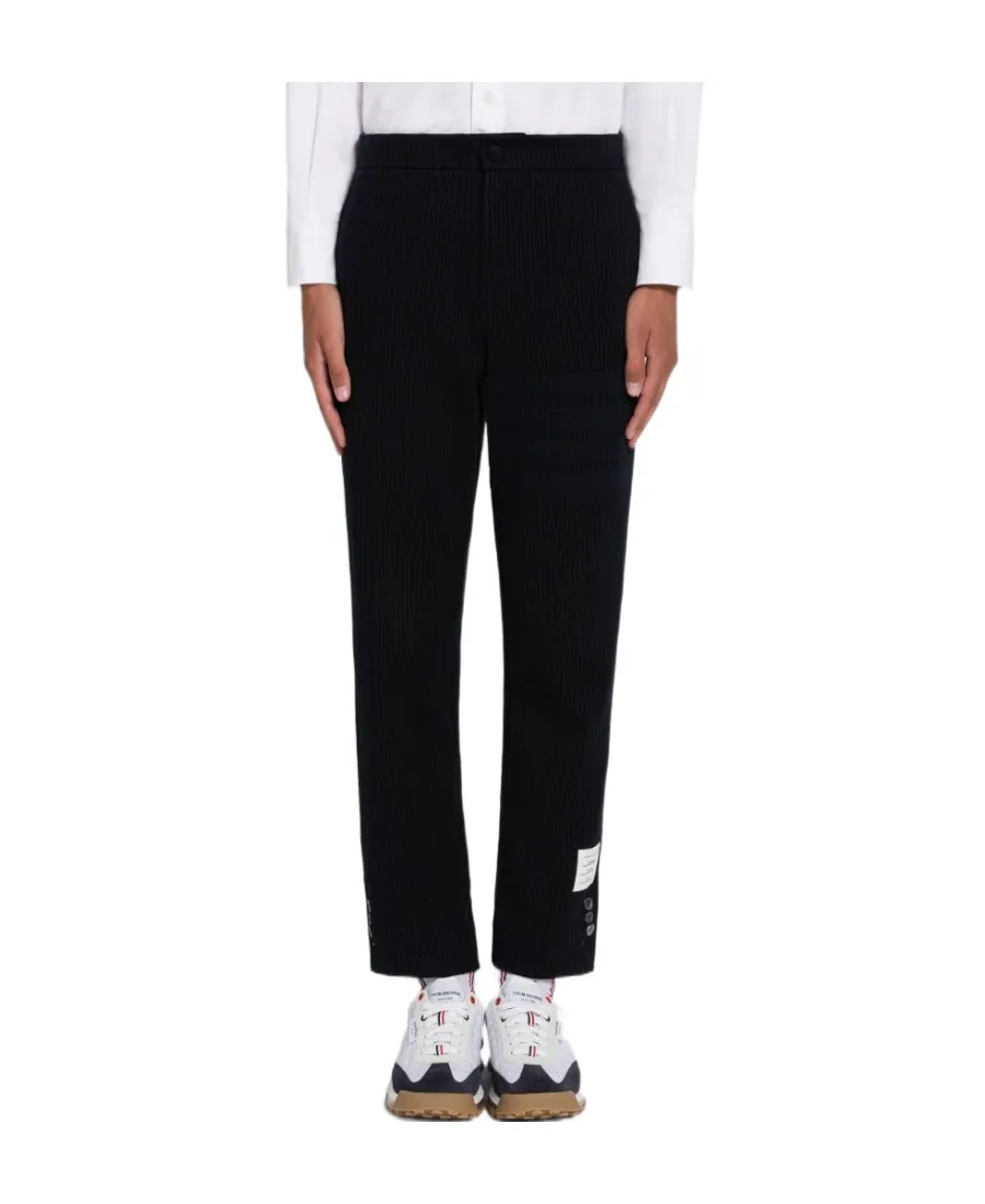 Cropped Pinstripe Trousers