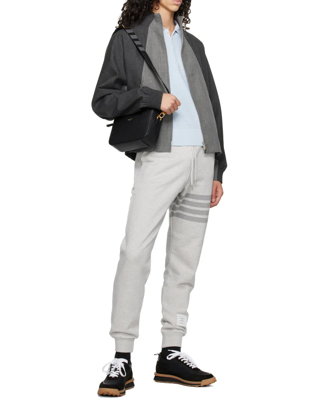 4-Bar Striped Drawstring Pants