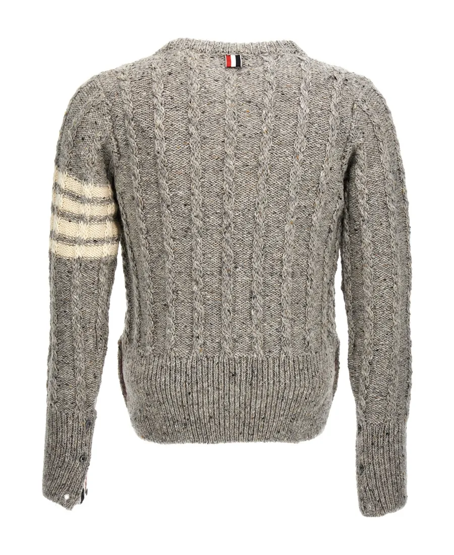 4-Bar Crewneck Knitted Jumper