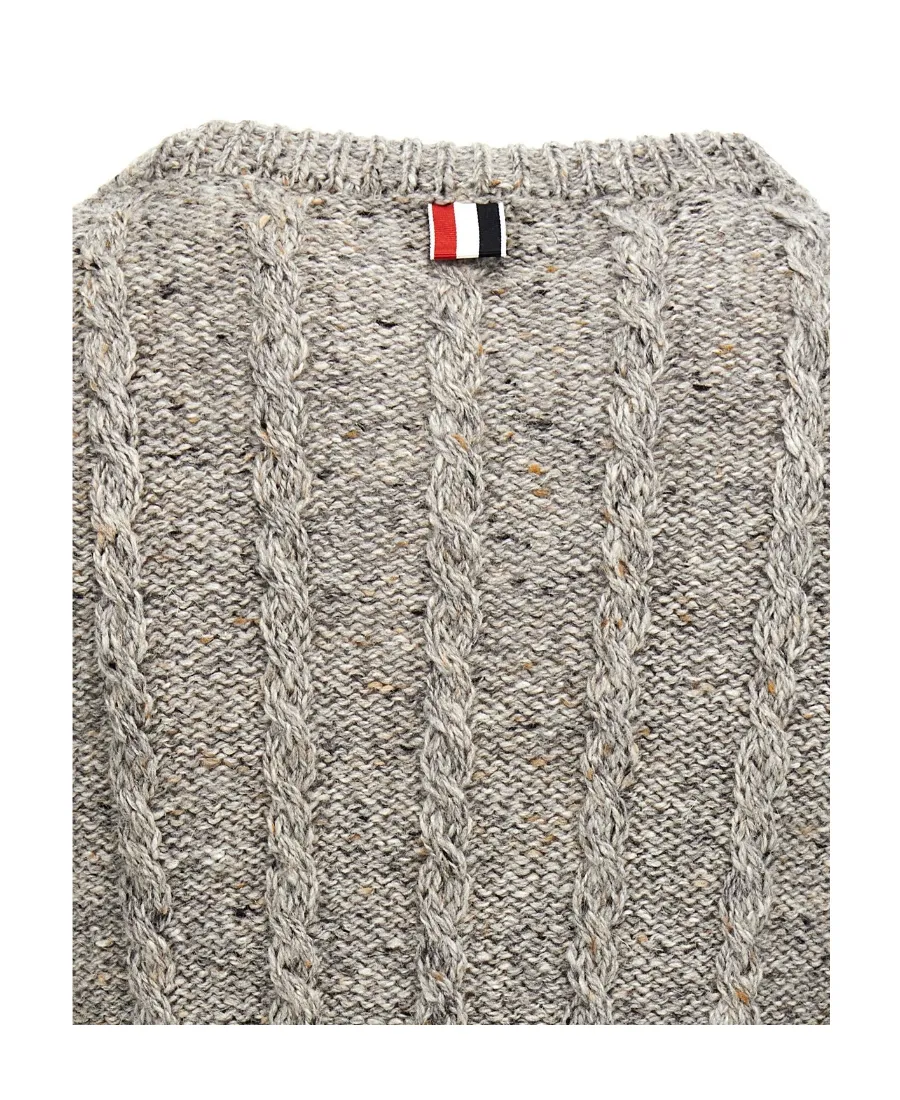 4-Bar Crewneck Knitted Jumper