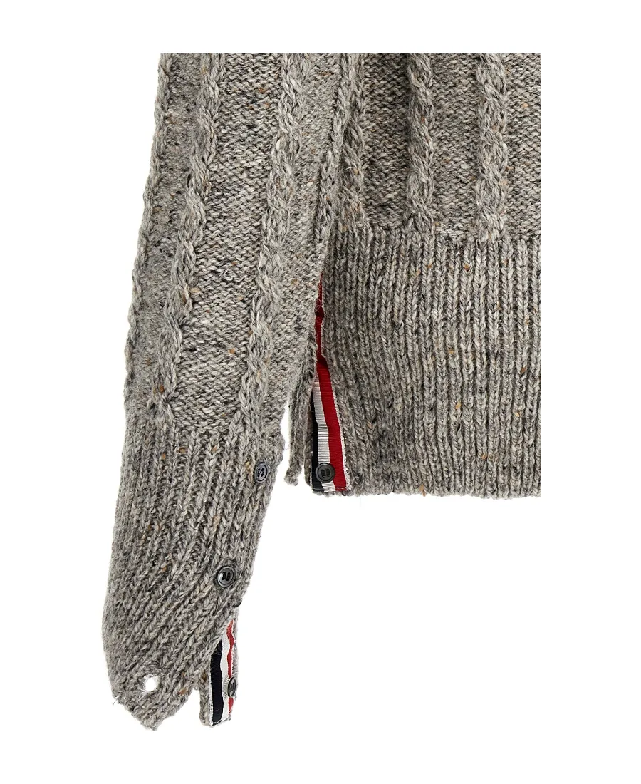 4-Bar Crewneck Knitted Jumper
