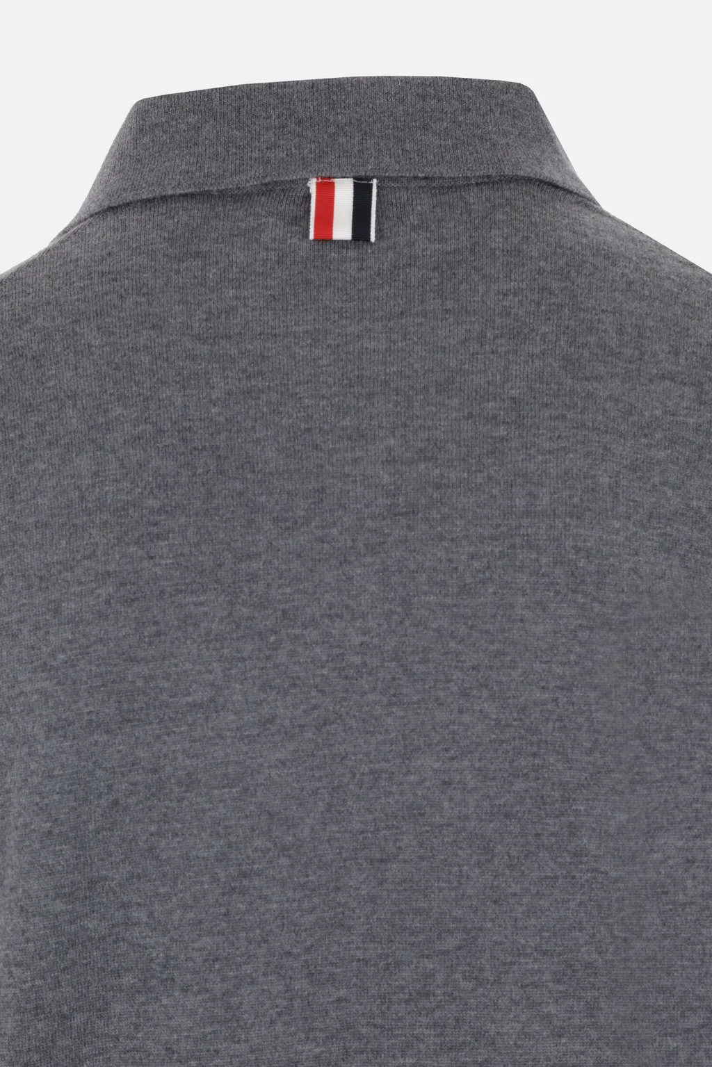 Stripe-Trim Buttoned Knitted Cardigan