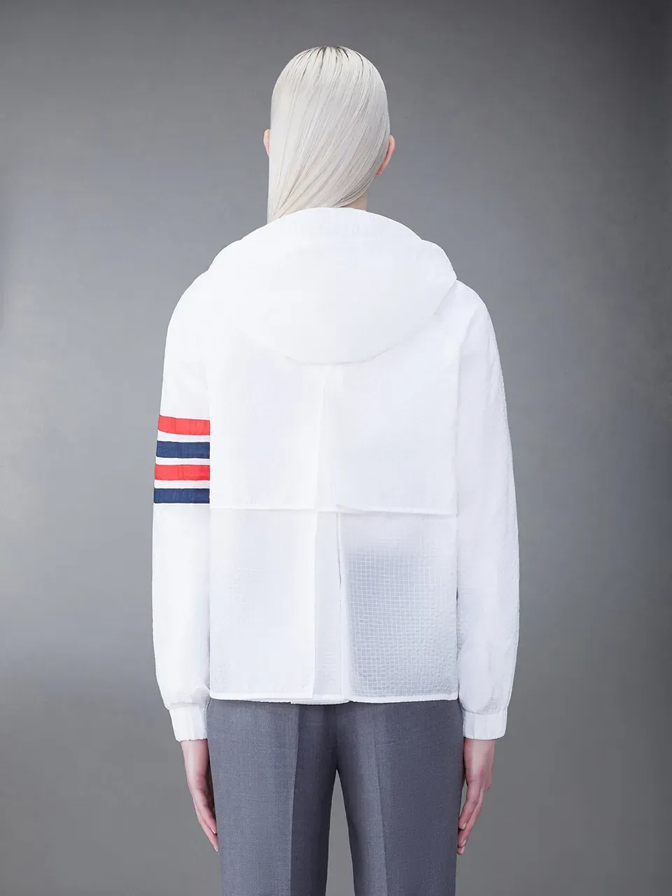 4-Bar Stripe Detailed Hooded Jacket