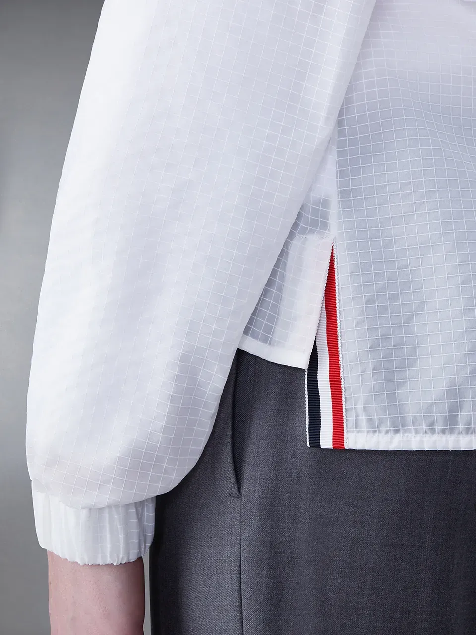 4-Bar Stripe Detailed Hooded Jacket