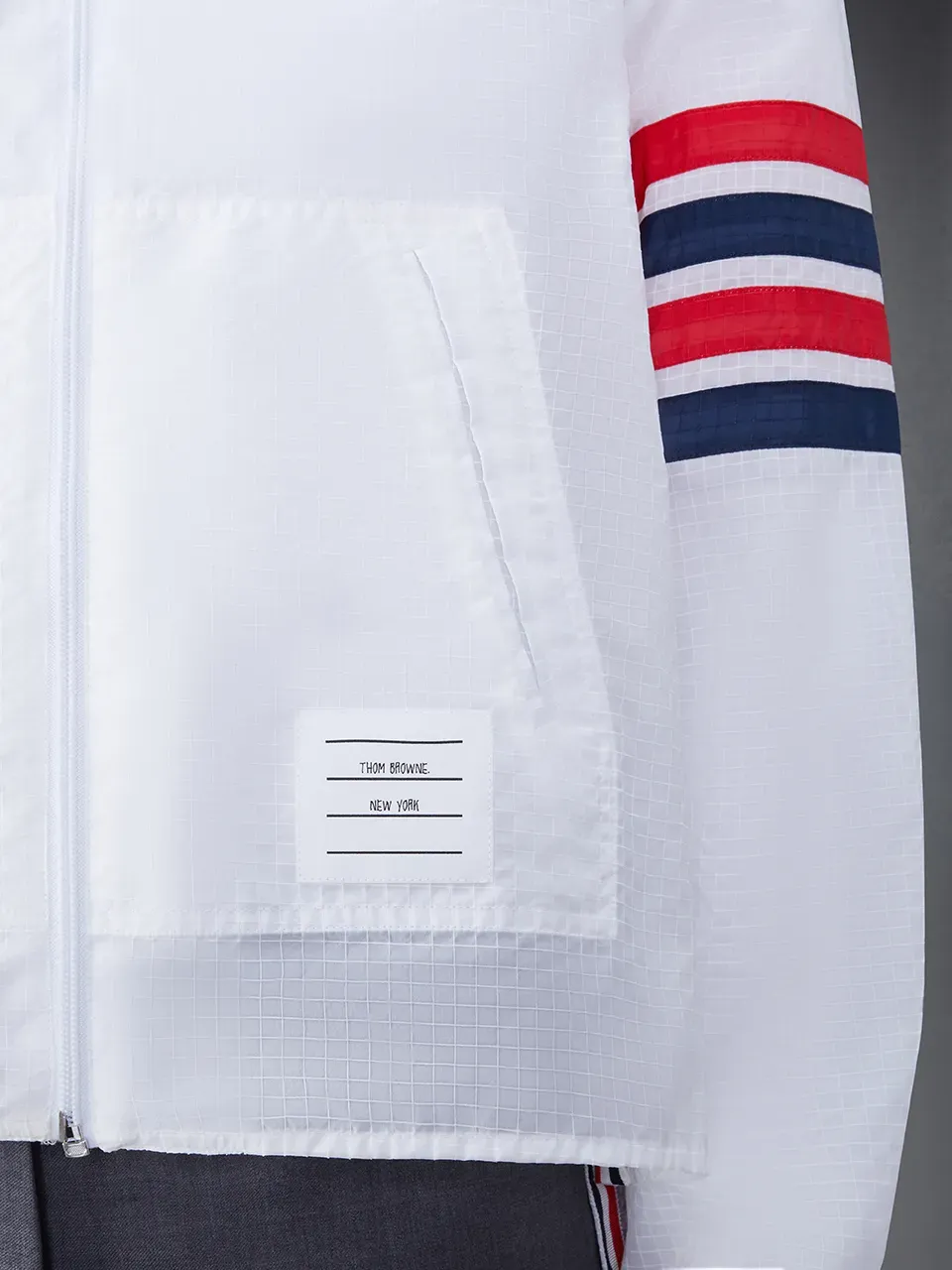 4-Bar Stripe Detailed Hooded Jacket