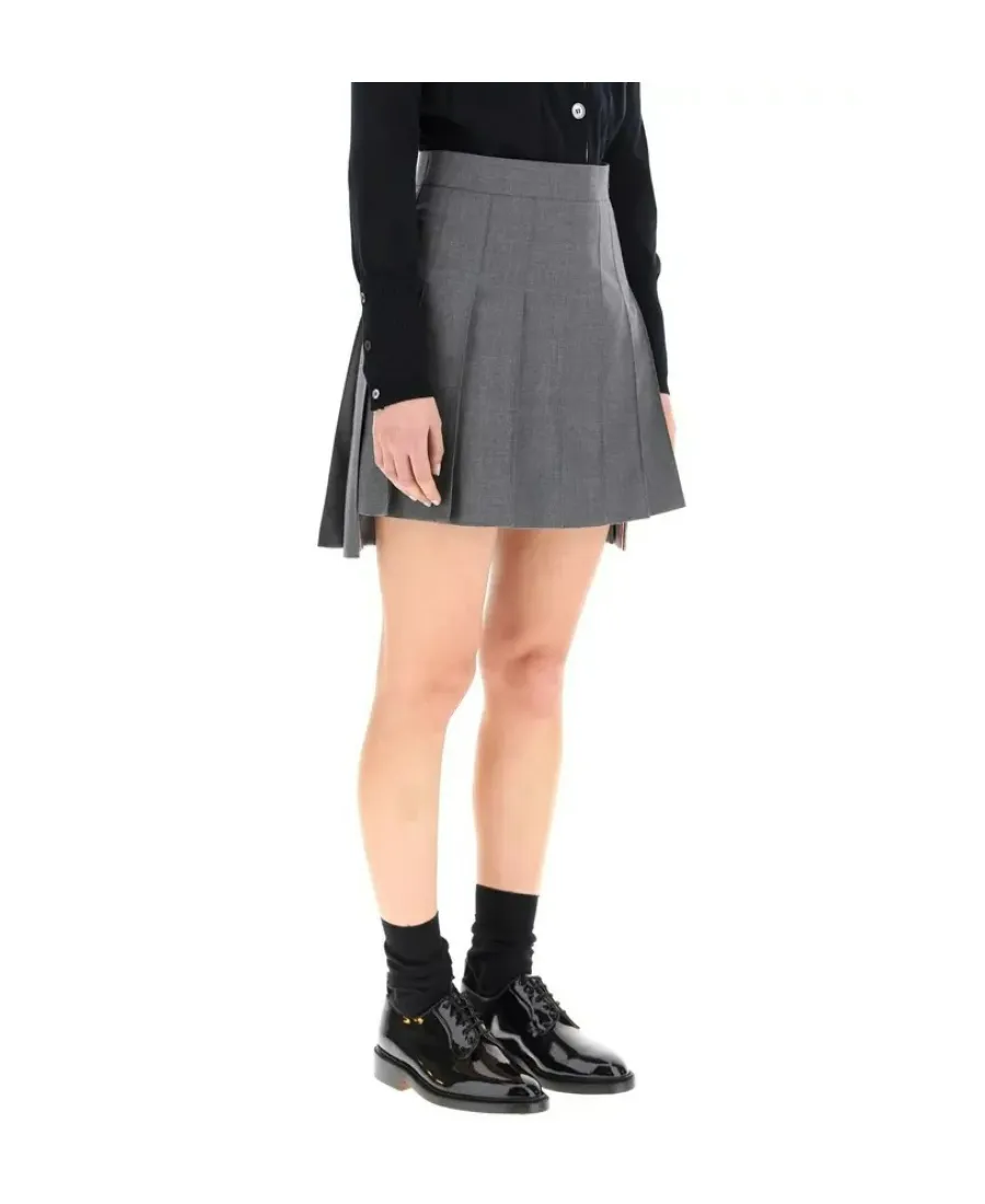 Pleated Mini Skirt