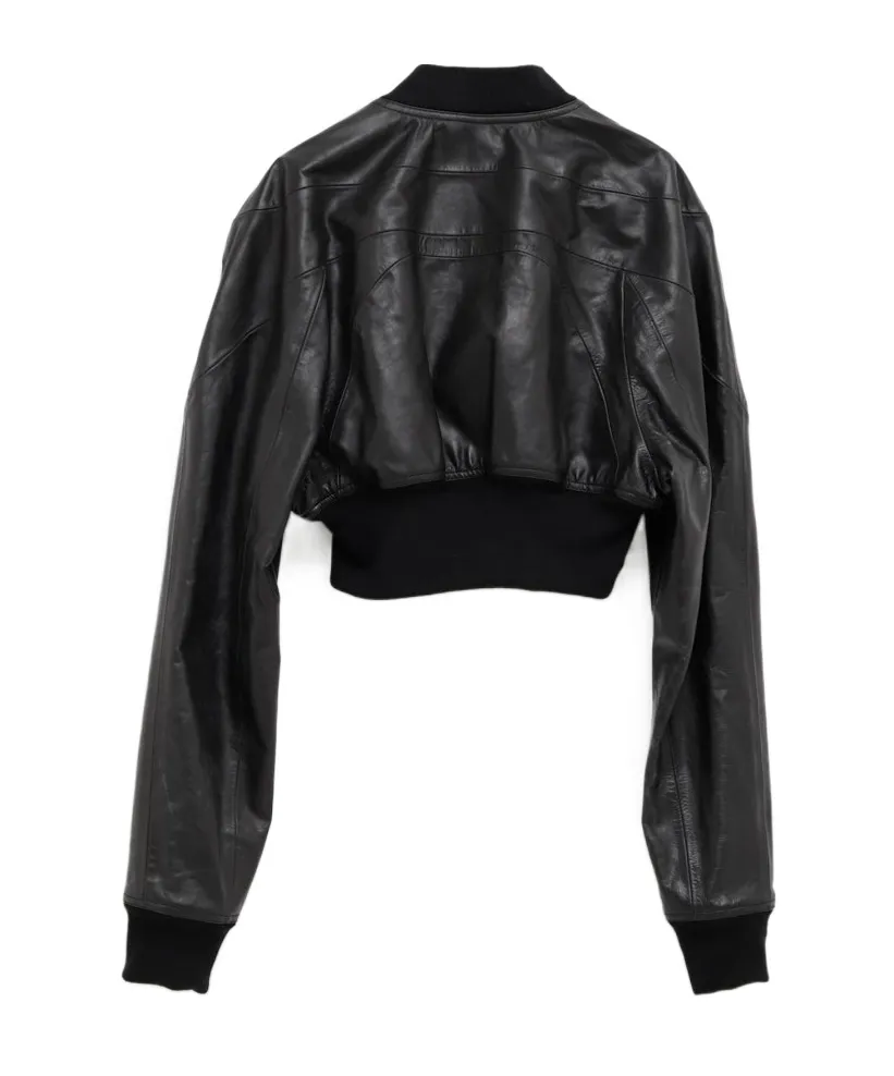 Hollywood Girdered Cropped Bomber Jacket