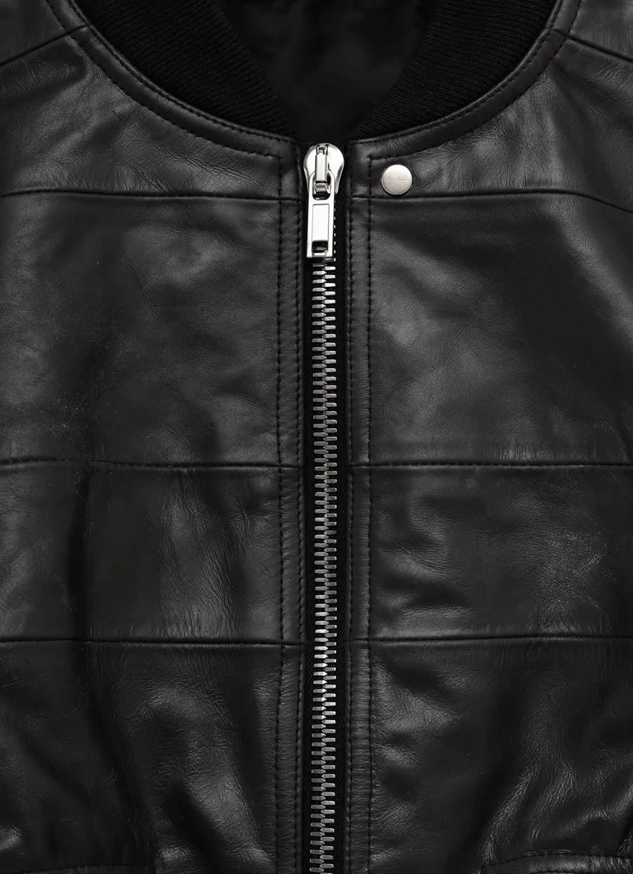 Hollywood Girdered Cropped Bomber Jacket