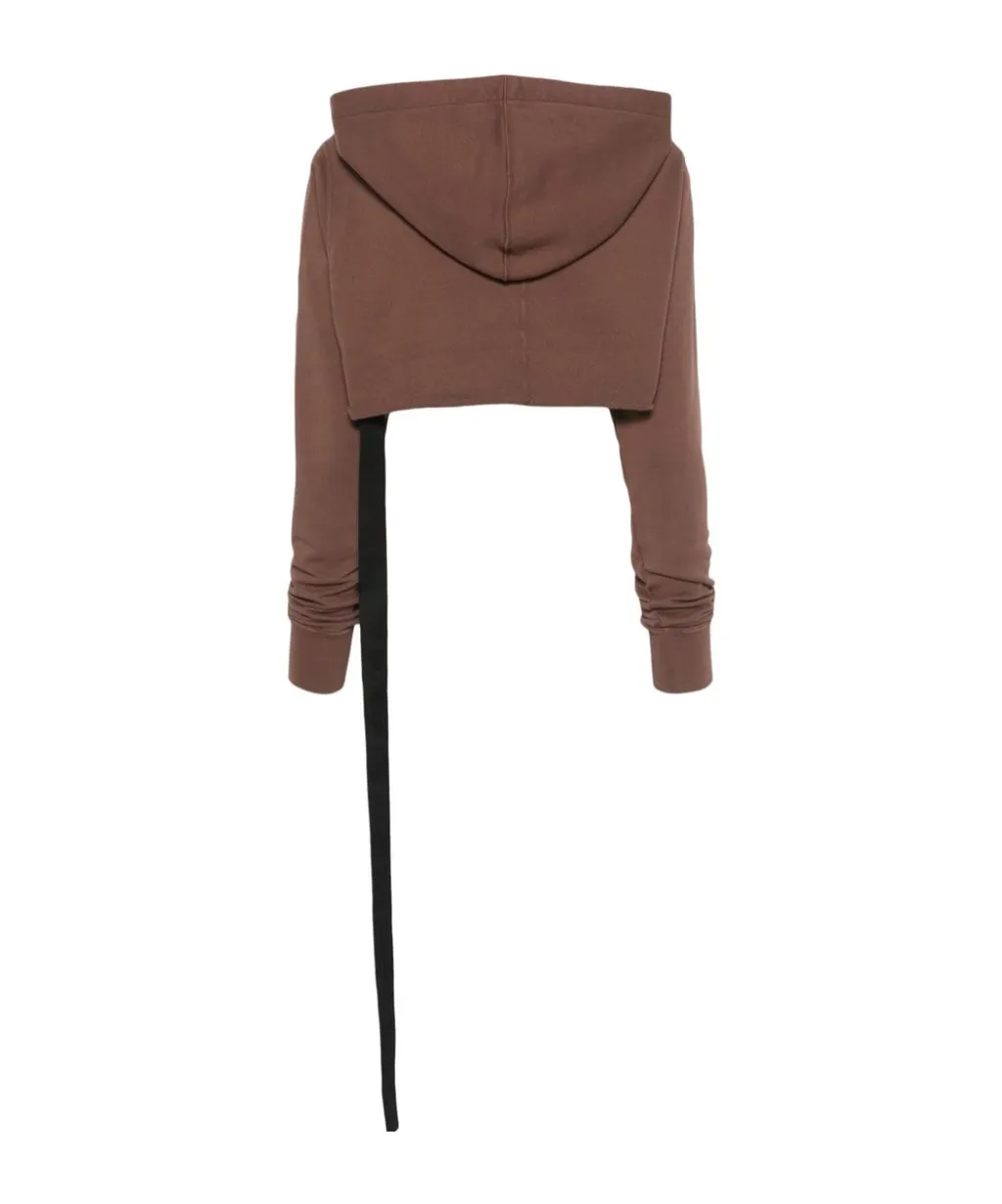 Drawstring Cropped Hoodie