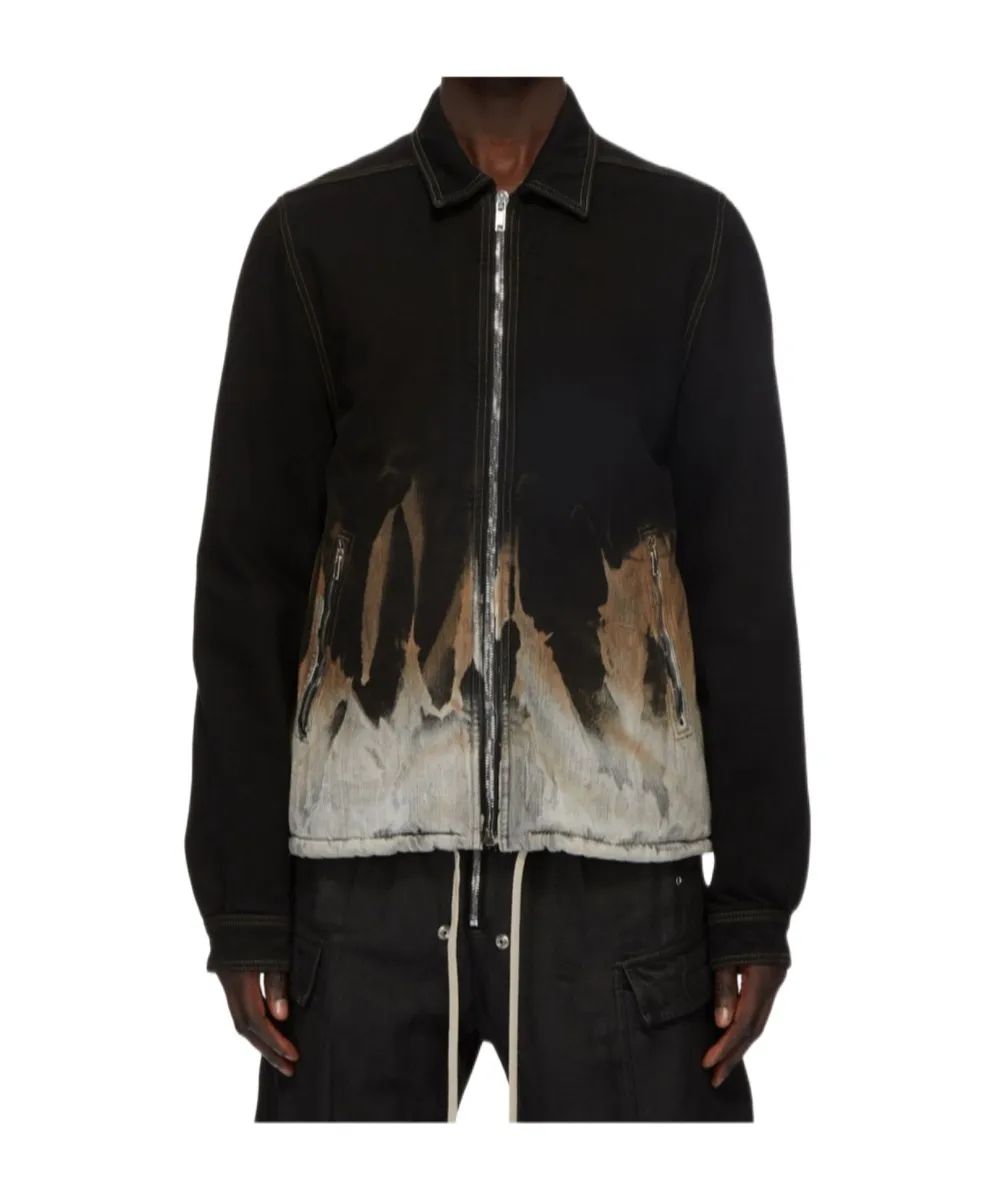 Tie-Dye Printed Zip-Up Jacket
