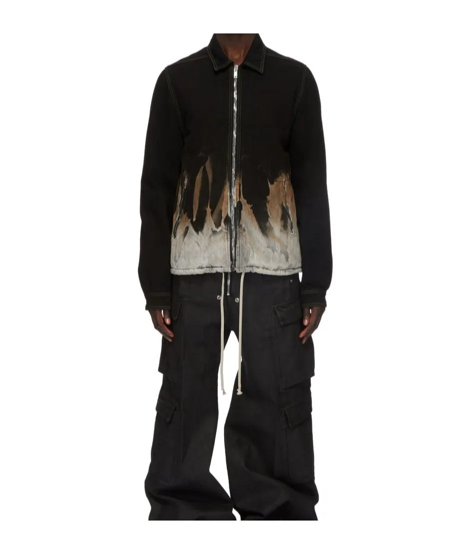 Tie-Dye Printed Zip-Up Jacket