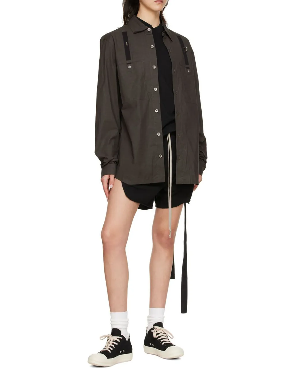 Tassel-Detail Button-Down Shirt