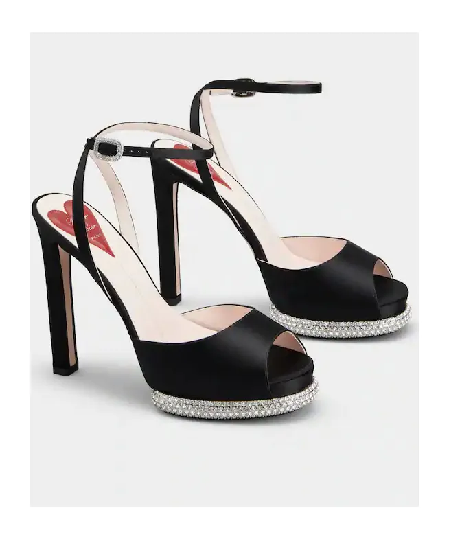Viv' Choc Strass Platform Sandals