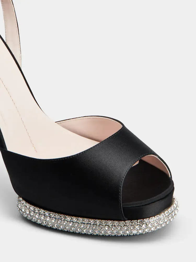 Viv' Choc Strass Platform Sandals
