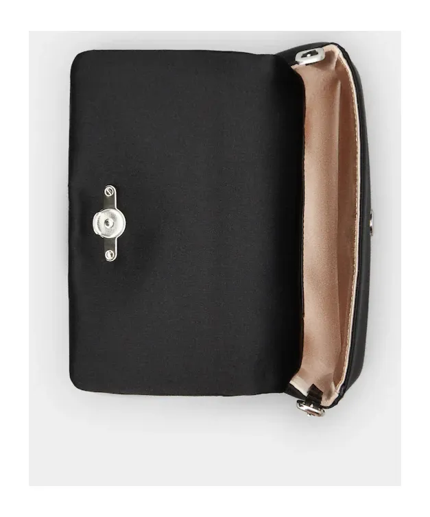 Viv' Choc Strass Phone Bag In Satin
