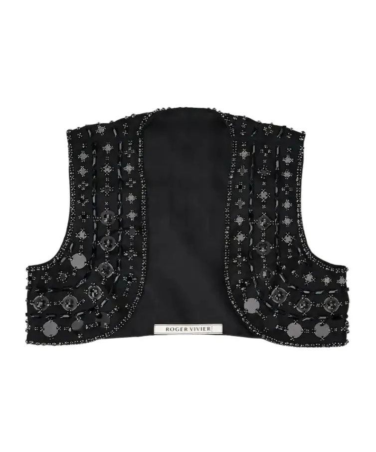 Viv' Choc Short Gilet In Silk