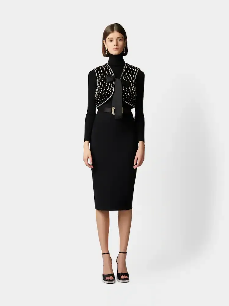 Viv' Choc Short Gilet In Velvet