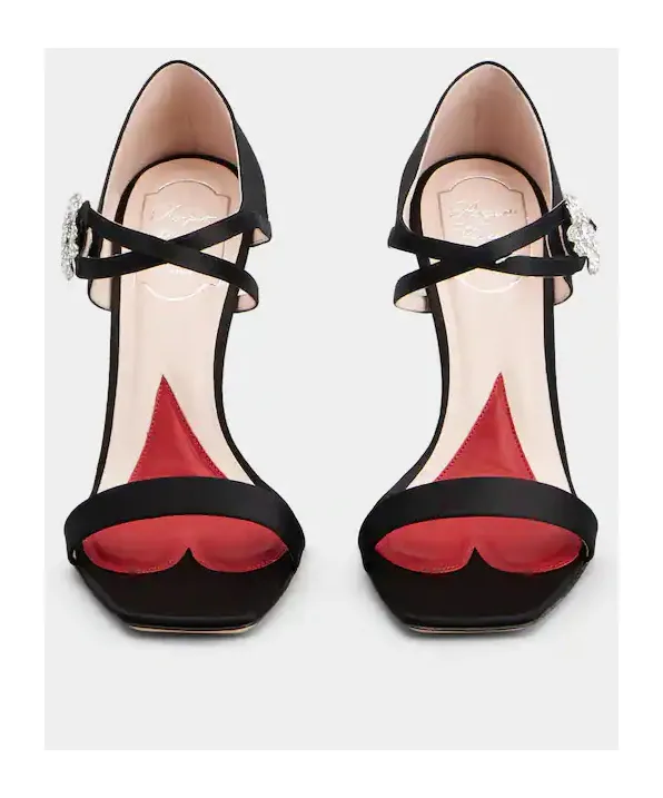 I Love Vivier Daisy Strass Heeled Sandals