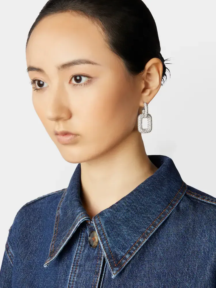 Viv' Choc Strass Earrings
