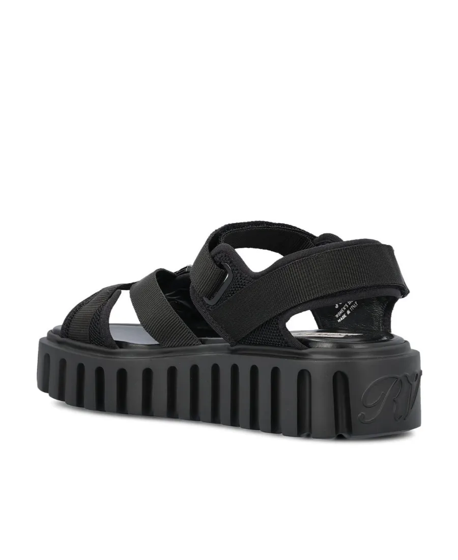 Viv' Go-Thick Trekky Strass Buckle Sandals