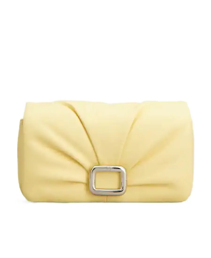 Ruched Detailed Mini Crossbody Bag