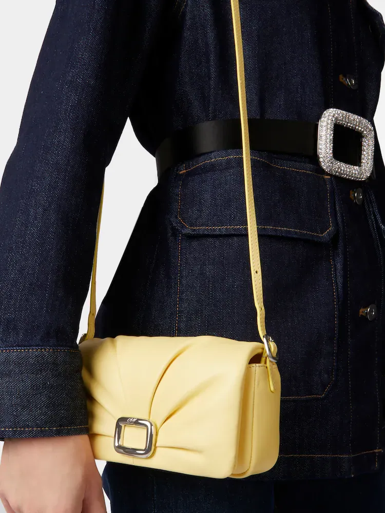 Ruched Detailed Mini Crossbody Bag