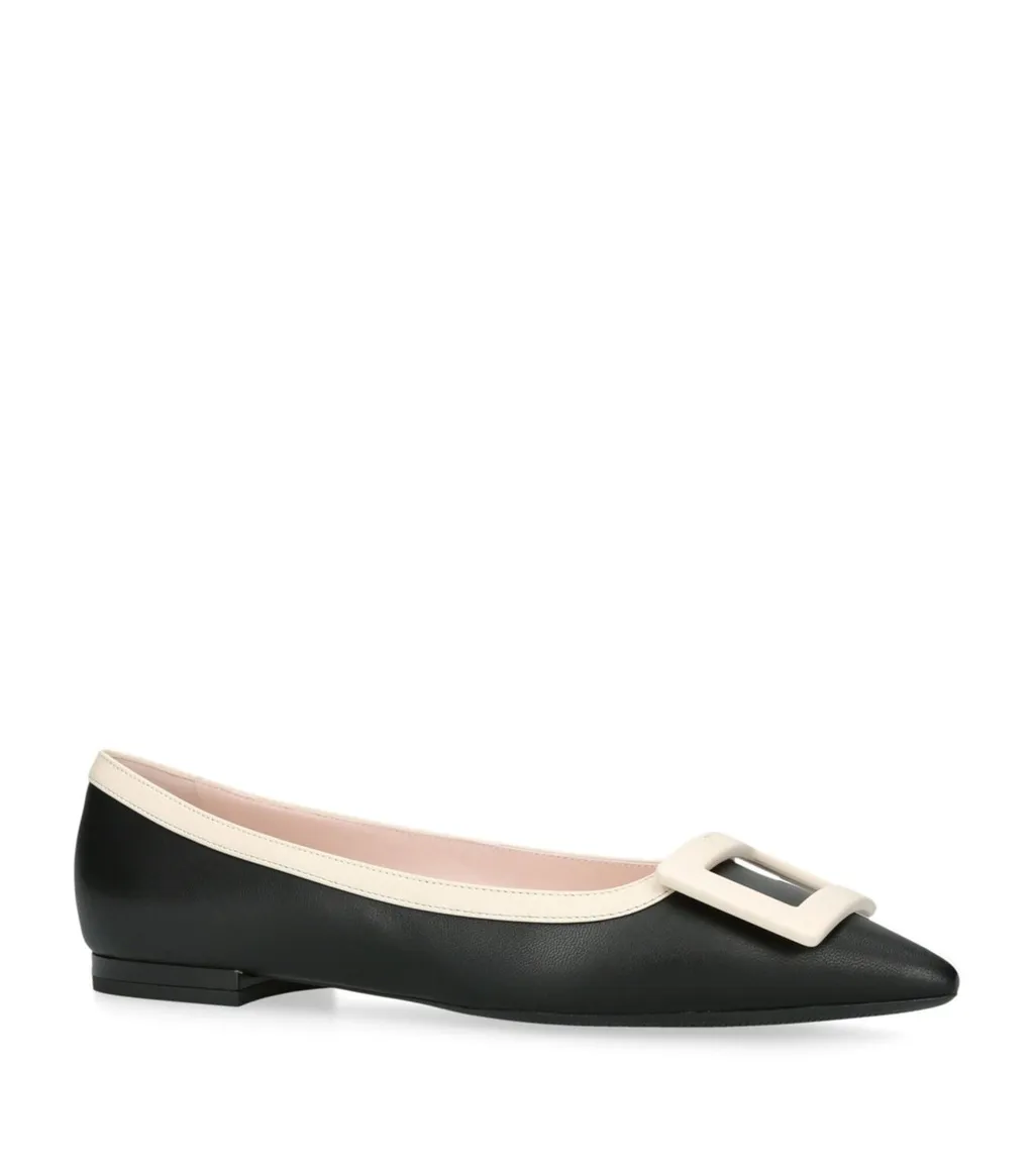 Gommettine Pointed Toe Ballerinas