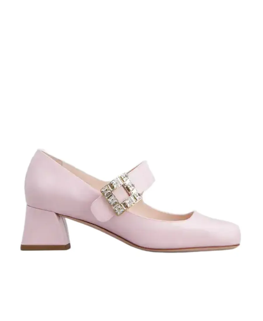 TrÈS Vivier Embellished Buckle Babies Pumps