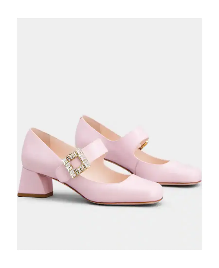 TrÈS Vivier Embellished Buckle Babies Pumps