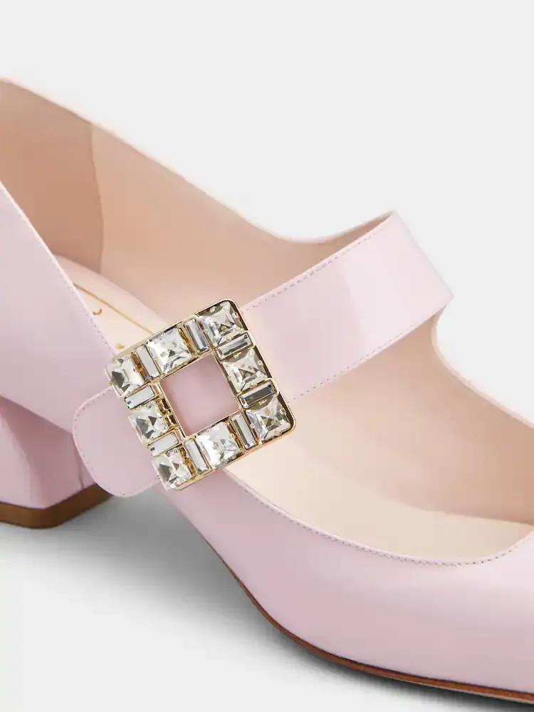 TrÈS Vivier Embellished Buckle Babies Pumps