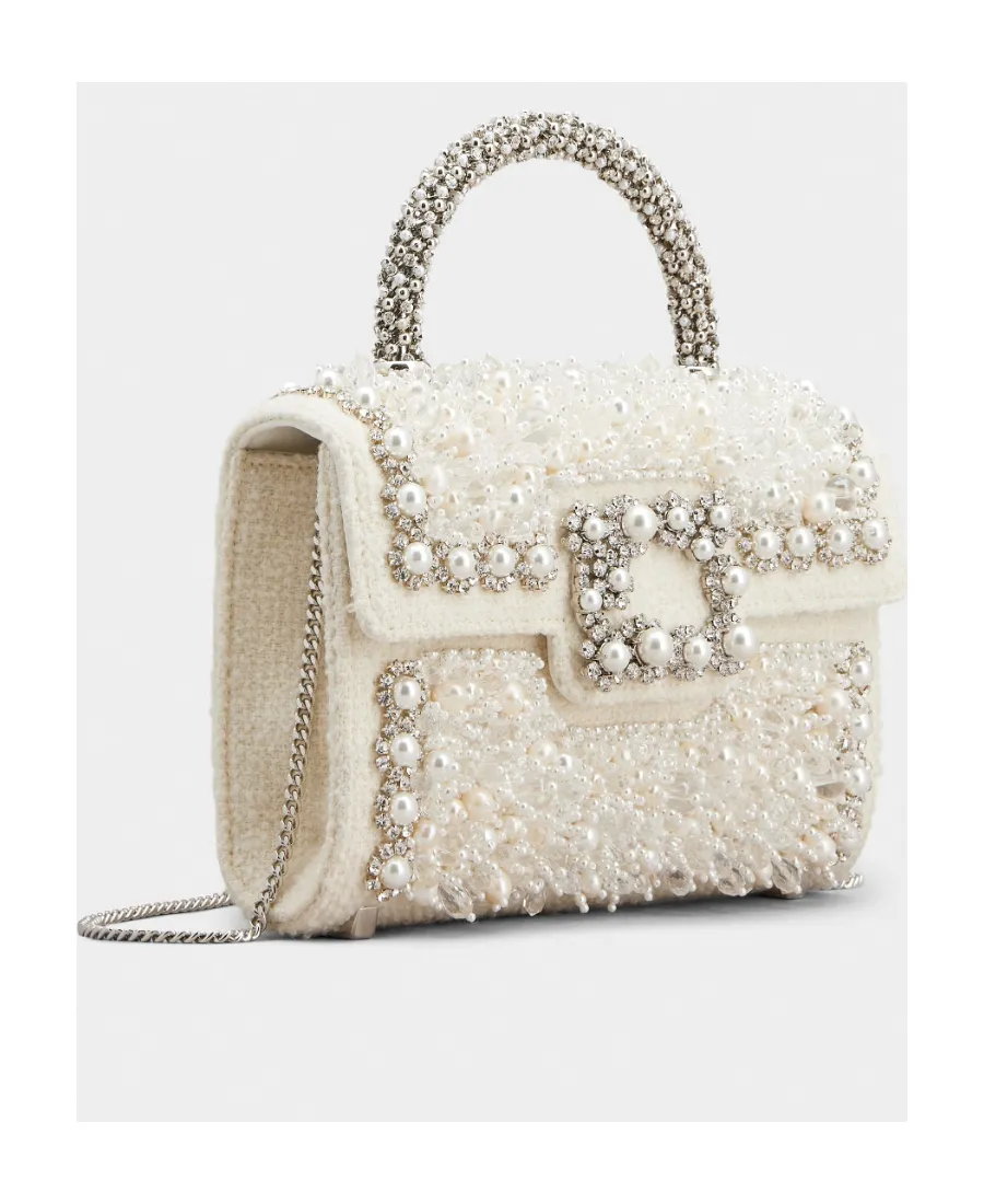 Flower Strass Pearl Mini Buckle Jewel Clutch Bag