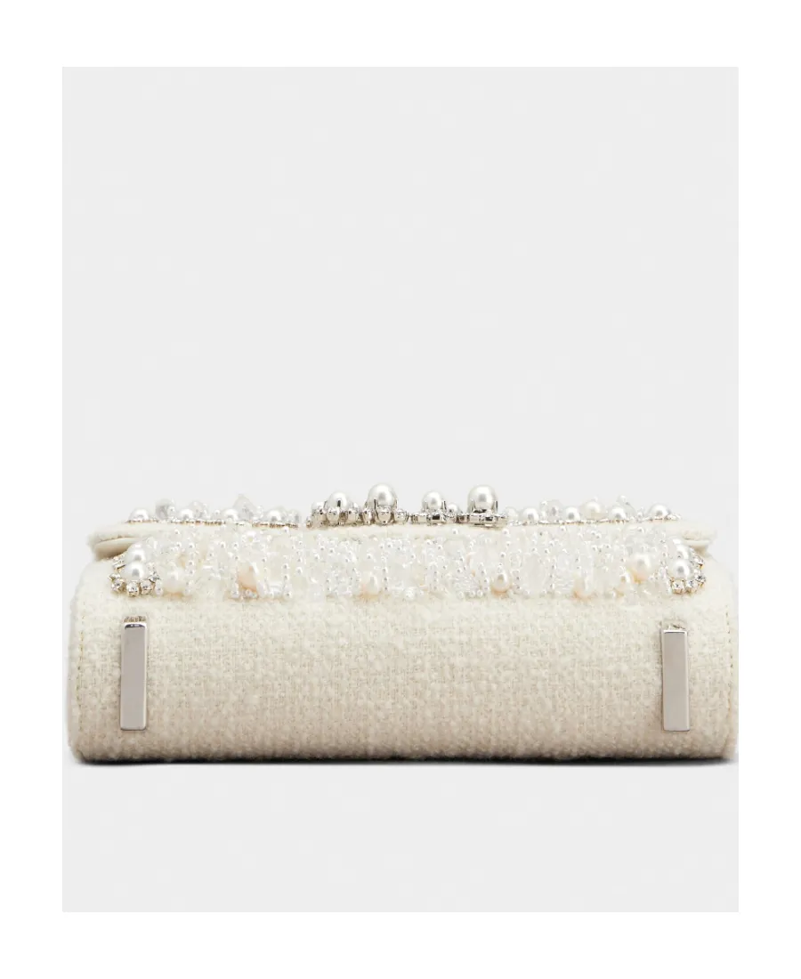 Flower Strass Pearl Mini Buckle Jewel Clutch Bag