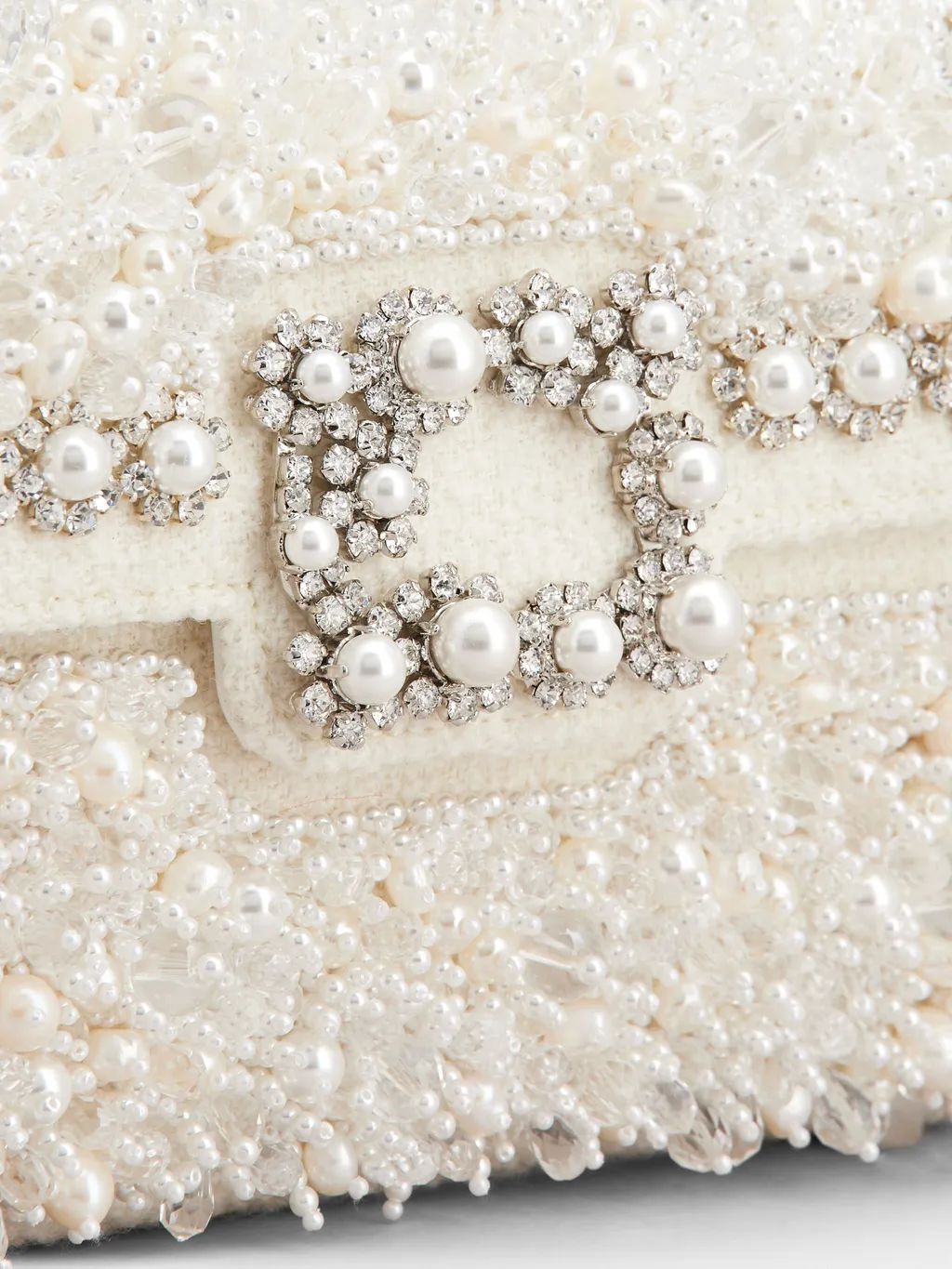 Flower Strass Pearl Mini Buckle Jewel Clutch Bag