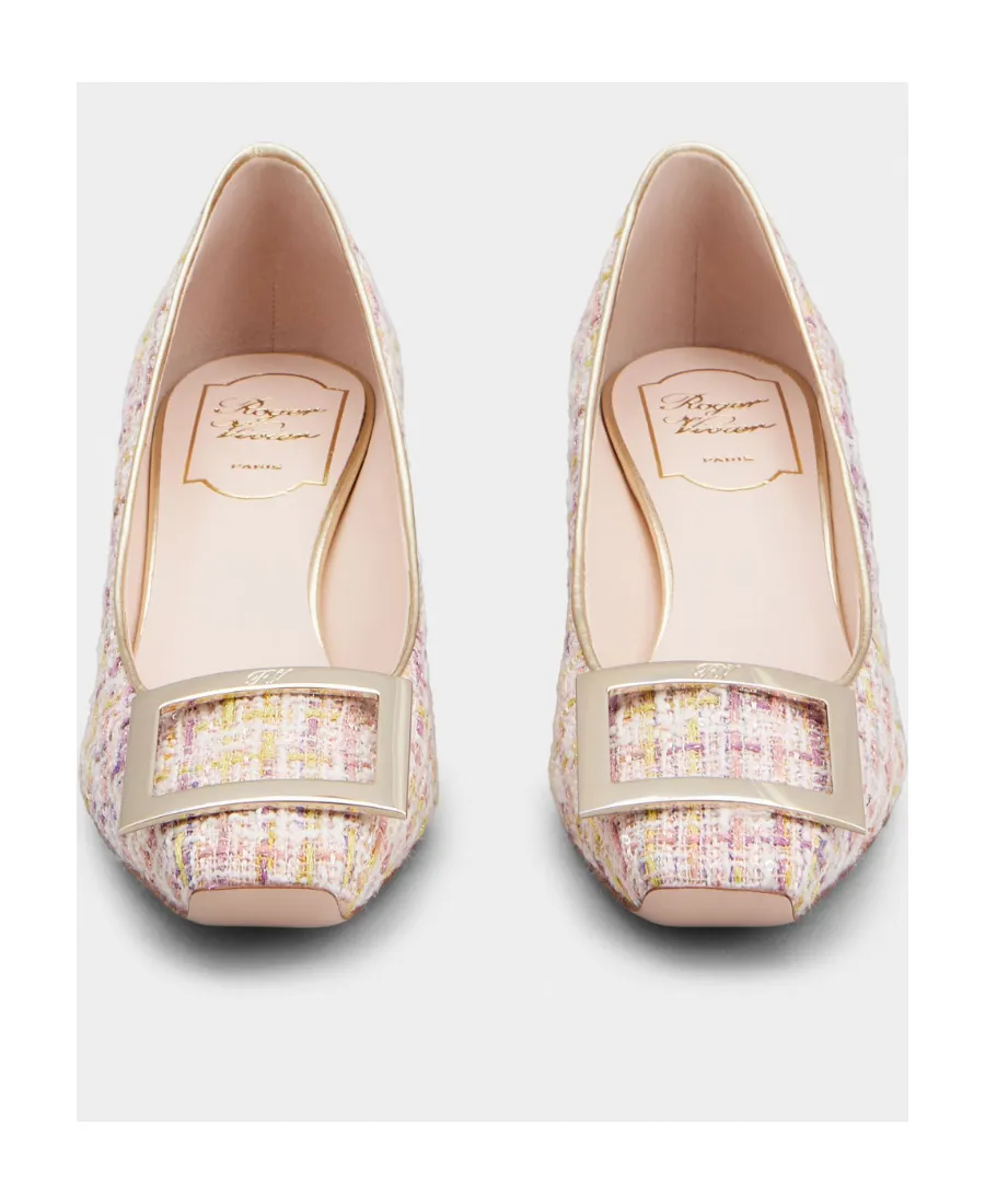 Trompette Metal Buckle Pumps In Fabric
