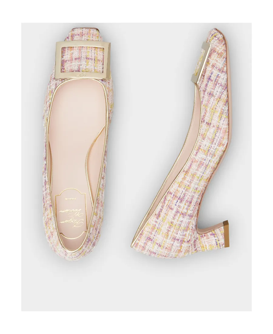 Trompette Metal Buckle Pumps In Fabric