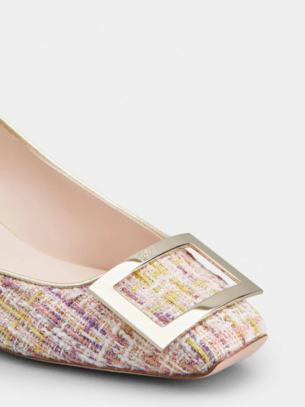 Trompette Metal Buckle Pumps In Fabric