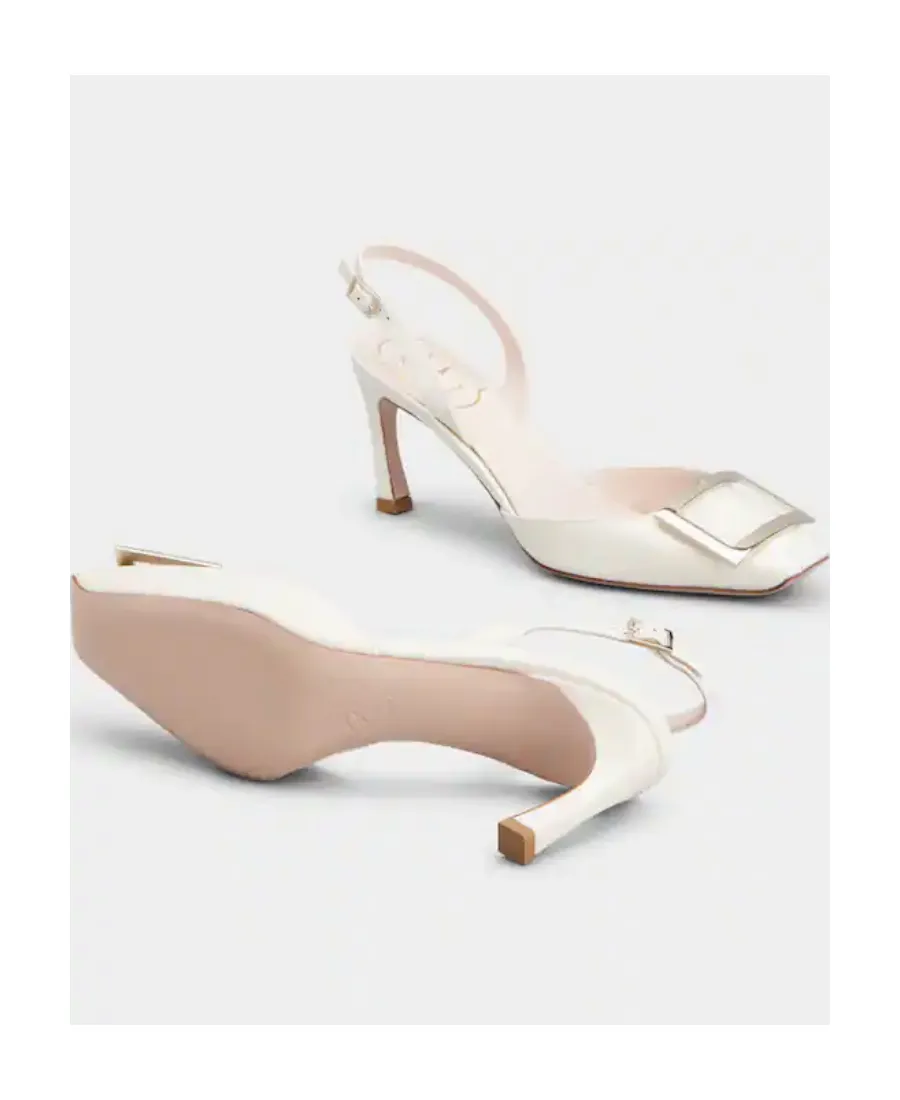 Trompette Buckle Slingback Pumps