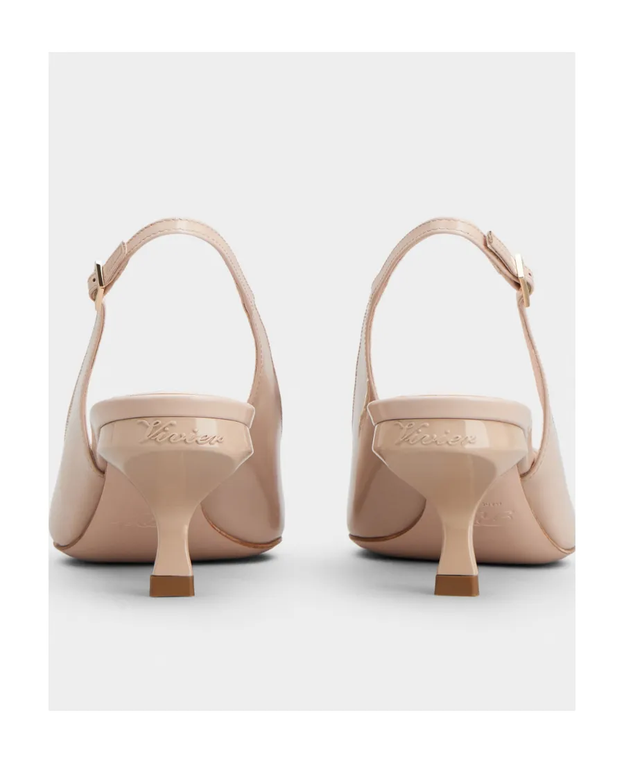 Virgule Buckle Slingback Pumps