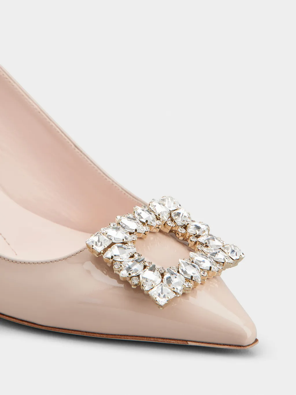 Virgule Buckle Slingback Pumps