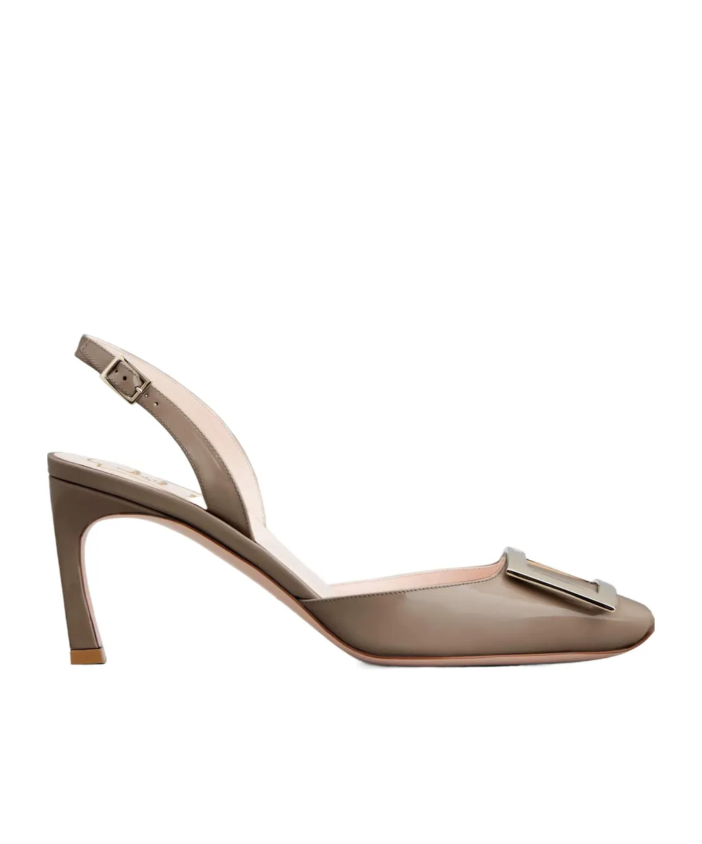 Trompette Buckle Slingback Pumps