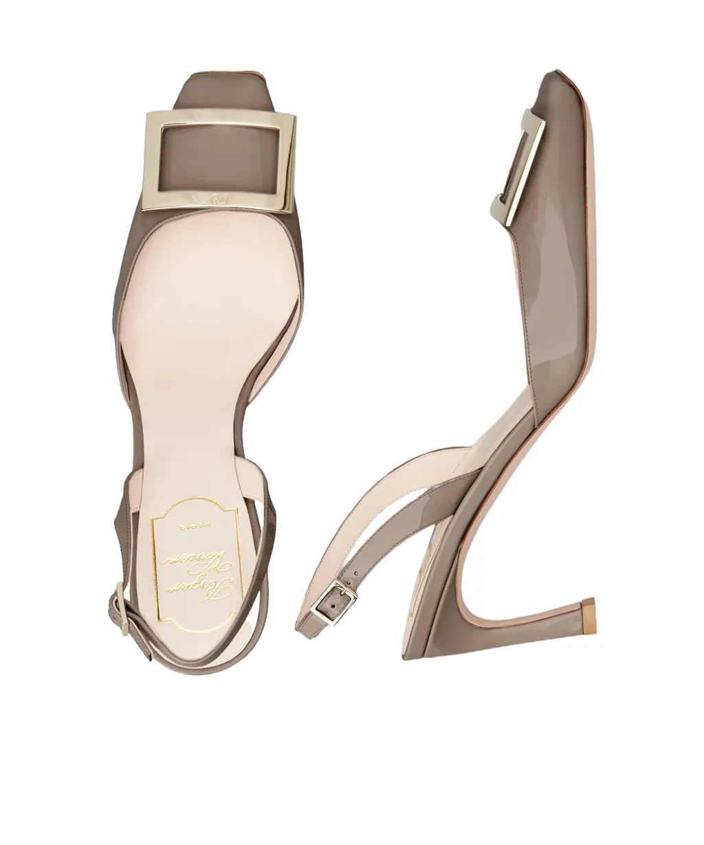 Trompette Buckle Slingback Pumps