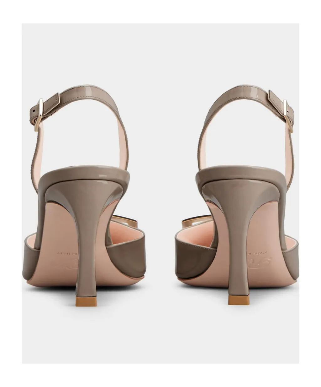 Trompette Buckle Slingback Pumps