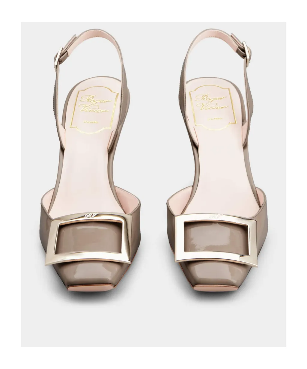 Trompette Buckle Slingback Pumps